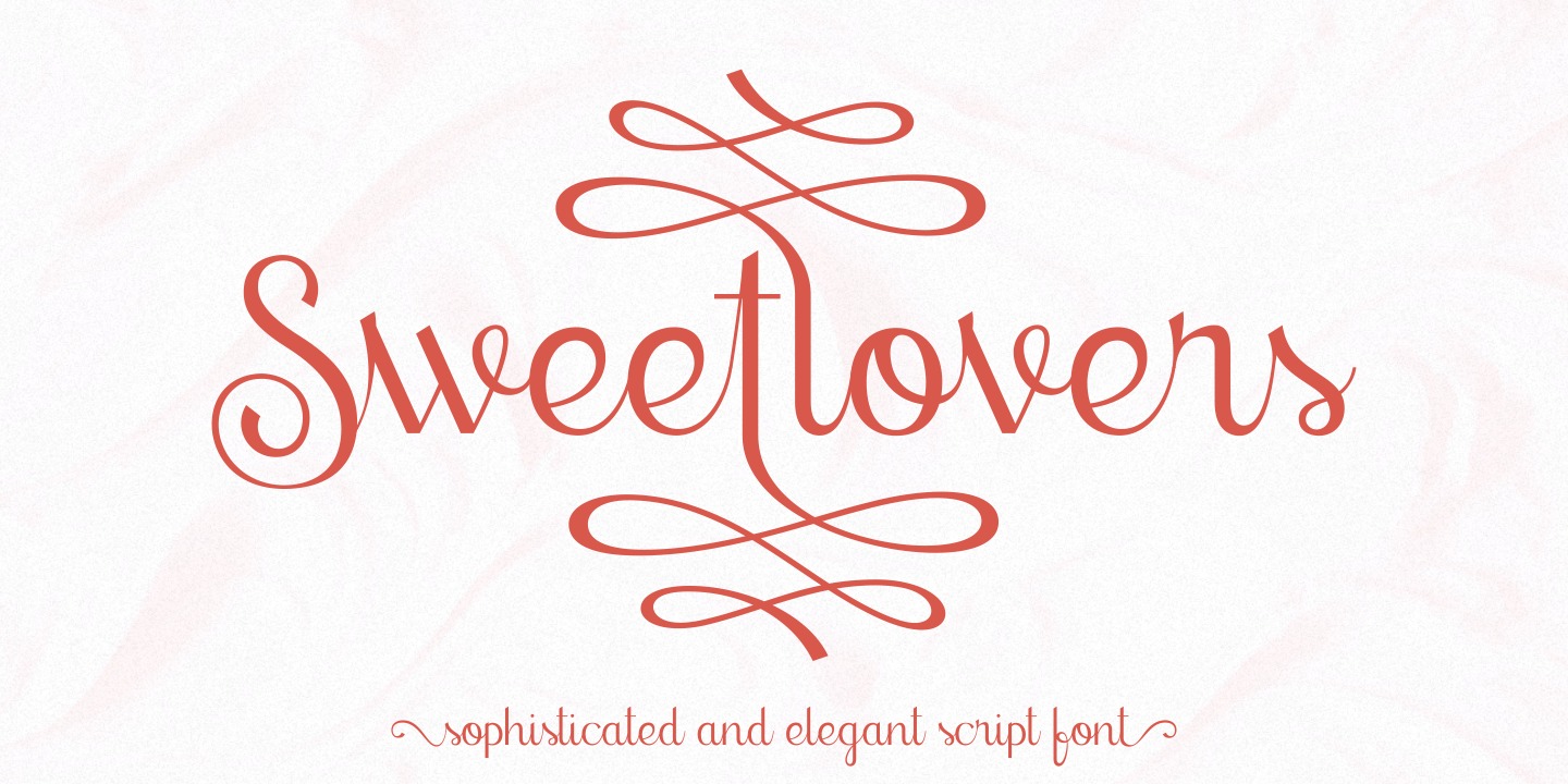 Beispiel einer Sweetlovers-Schriftart